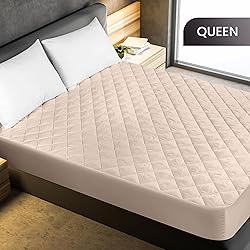 Utopia Bedding Quilted Fitted Mattress Pad, Queen