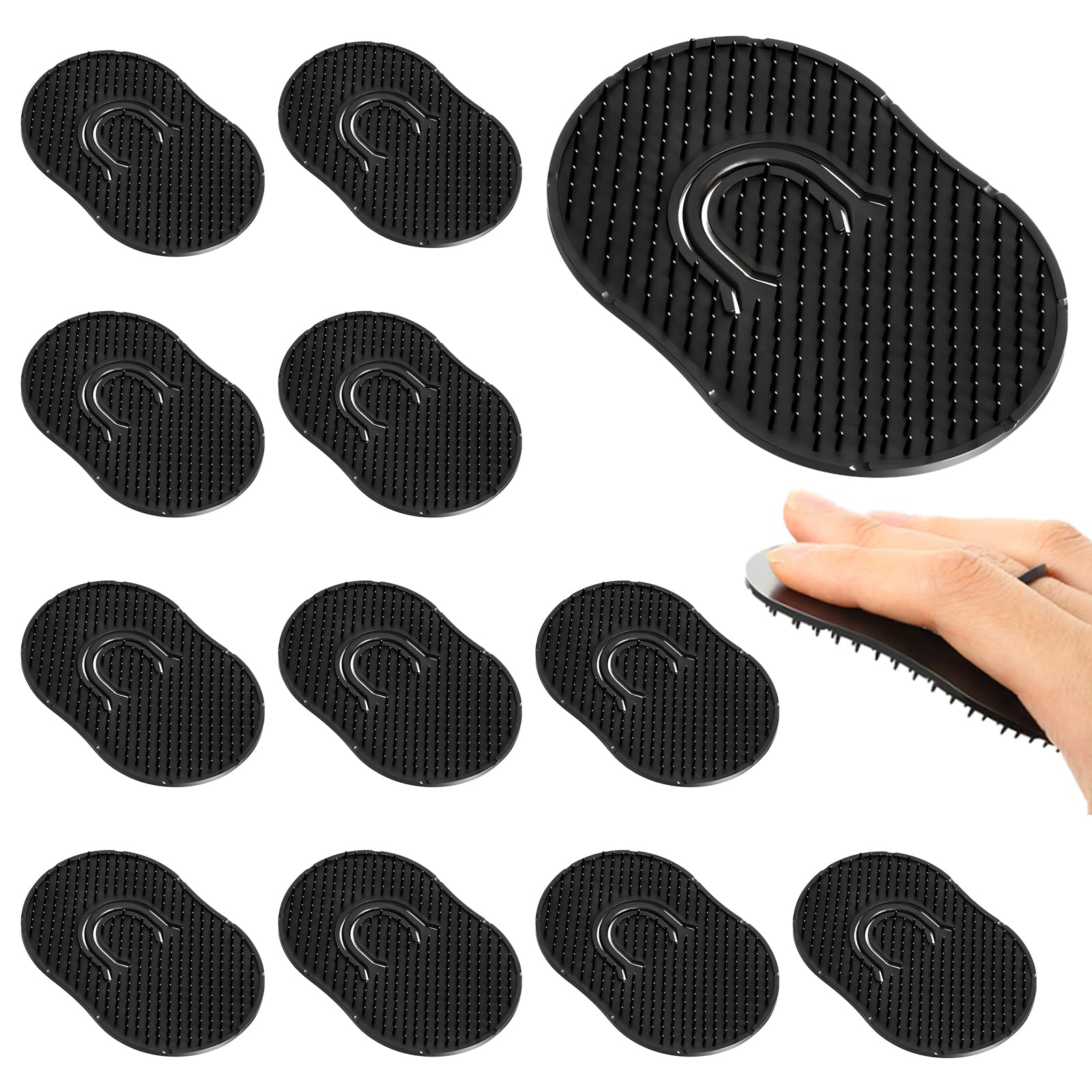 Photo 1 of 12Pcs Pocket Combs for Men, Soft Portable Hand Comb, Shampoo Scalp Beard Combs Massage Pocket Comb for Men