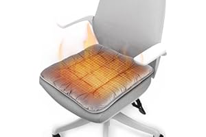 Heated Seat Cushion, Portable Graphene Heating Pad with USB Power, 3 Fast Heating Levels & Machine Washable, Foldable Design 