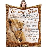 Gifts for Son, Son Gifts from Mom, Son Birthday Fathers Day Graduation Valentines, Soft Throw Blanket 60"x50"