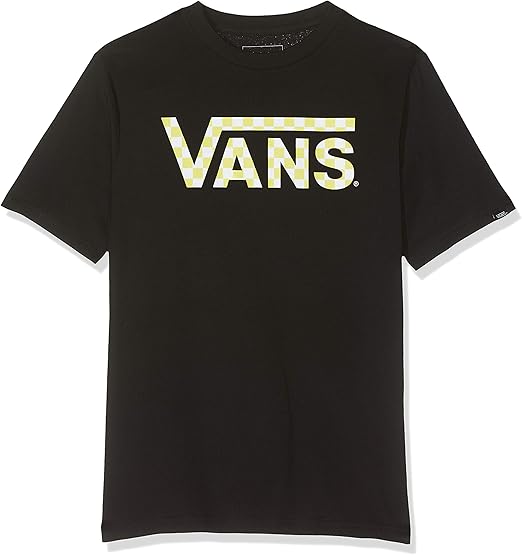 Vans Classic Logo Fill Boys T-Shirt, Nero (Black-Sunny Lime TD), Large Bambino: Amazon.it: Abbigliamento