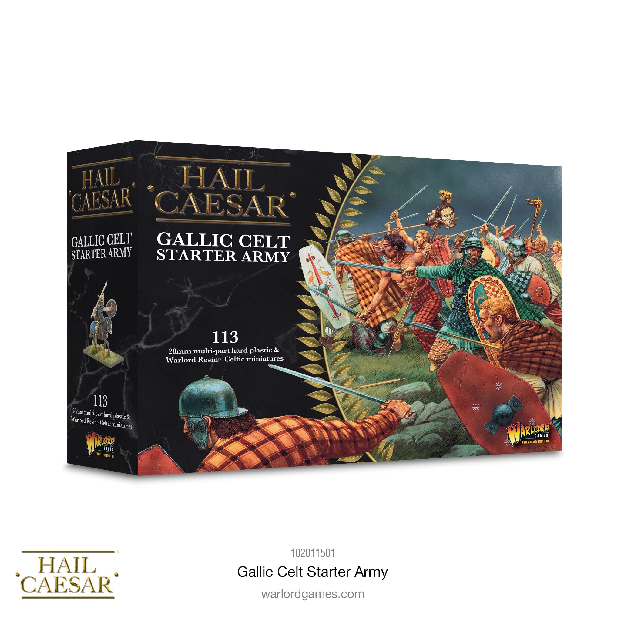 Warlord Games Gallic Celt Starter Army - 28mm Scale Plastic Miniatures for Hail Caesar Highly Detailed Ancient Miniatures for Table-top Wargaming
