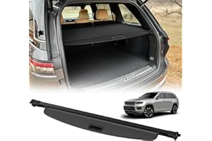 Octomo Retractable Cargo Cover for 2022 2023 Jeep Grand Cherokee (2 Row; WL) 4XE Anti Peeping Privacy Security Shield Shade Luggage Storage for Jeep Grand Cherokee Accessories