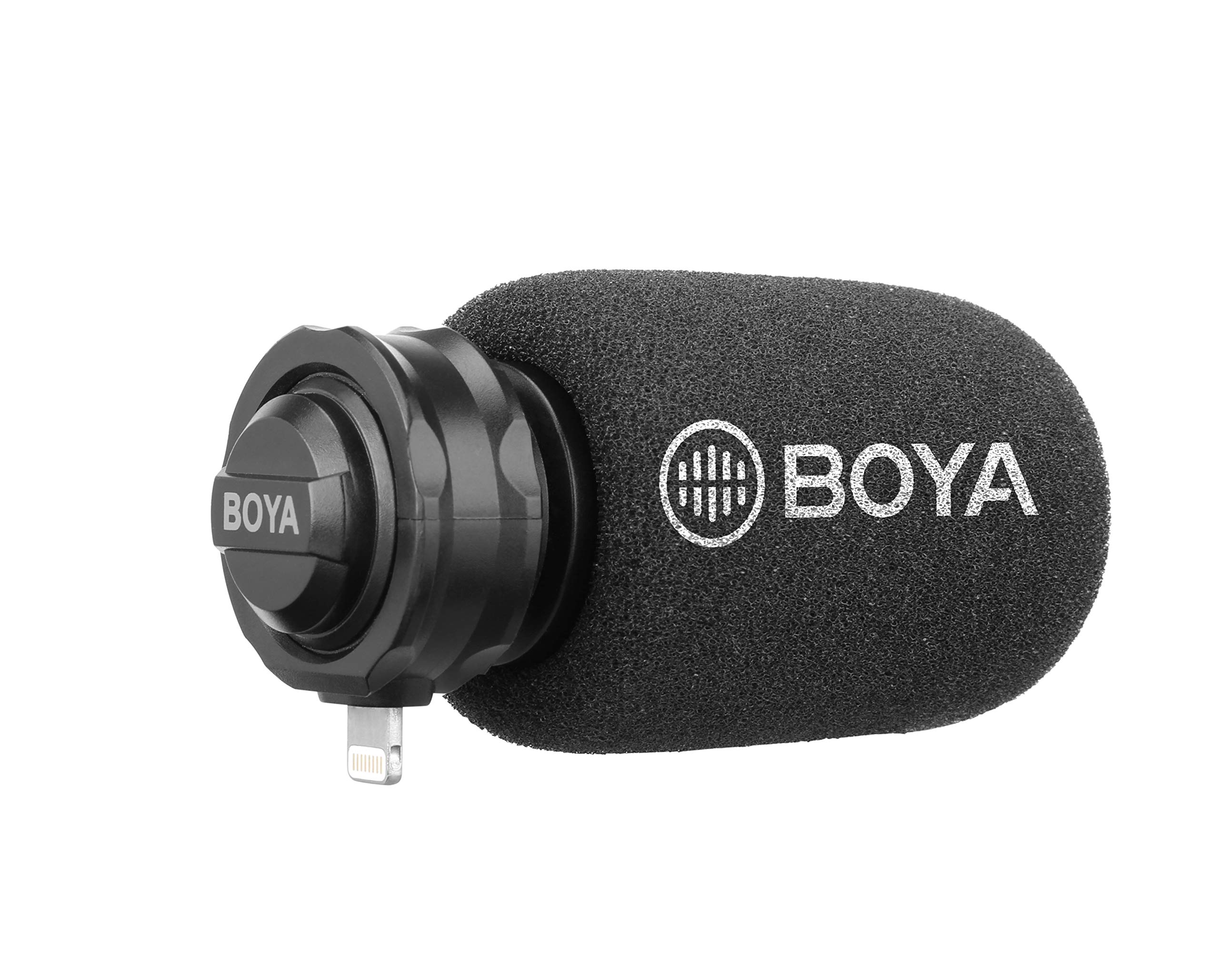 Boya BY-DM200 Plug & Play Digital Cardioid Condenser Microphone with Plug-In Lightning Connector for iPhone, iPad and all iOS devices (BYDM200)