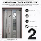 Rubigo Black Door Numbers 0-99 A B C D 3" Self Adhesive 7.5cm 5cm view 2