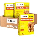 RXBAR Nut Butter and Oat Protein Bars, Protein Snacks, Snack Bars, Honey Cinnamon Peanut Butter (6 Boxes, 30 Bars)
