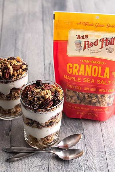 BOB’S RED MILL MAPLE SEA SALT GRANOLA, 11OZ (PACK OF 6) – NON GMO, WHOLE GRAIN, KOSHER