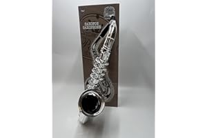 KSMTOYS My First Toy Saxafone for Kids in Silver Finish with Standard Keys is a Great Learning Kid Toy Instrument and Teaching Tool for Children Ages 3+ BPA Free.