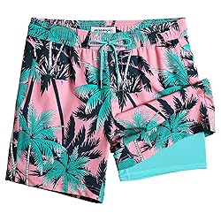 maamgic Swim Trunks Men 2 in 1 Mens Bathing Suit 7