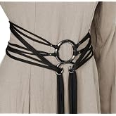 L'VOW Viking Troll Cross Belt Women Extra Long Rope Belt | LARP, Renaissance, Medieval Belt, Self Knotted, for Norse Witch Shaman Pagan Pirate, Ren Faire Accessory