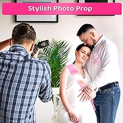 V TOWER Pink Baby Shower Mom to Be Sash Baby Shower