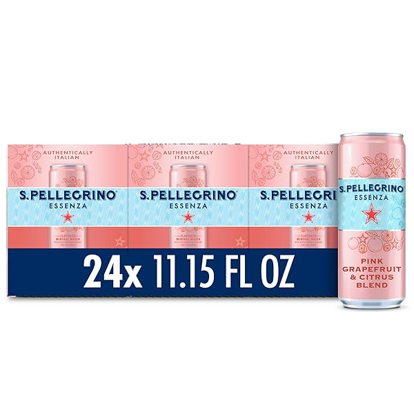 S.PELLEGRINO ESSENZA PINK GRAPEFRUIT & CITRUS FLAVORED MINERAL WATER, 11.15 FL OUNCE (PACK OF 24),(PACKAGING MAY VARY)