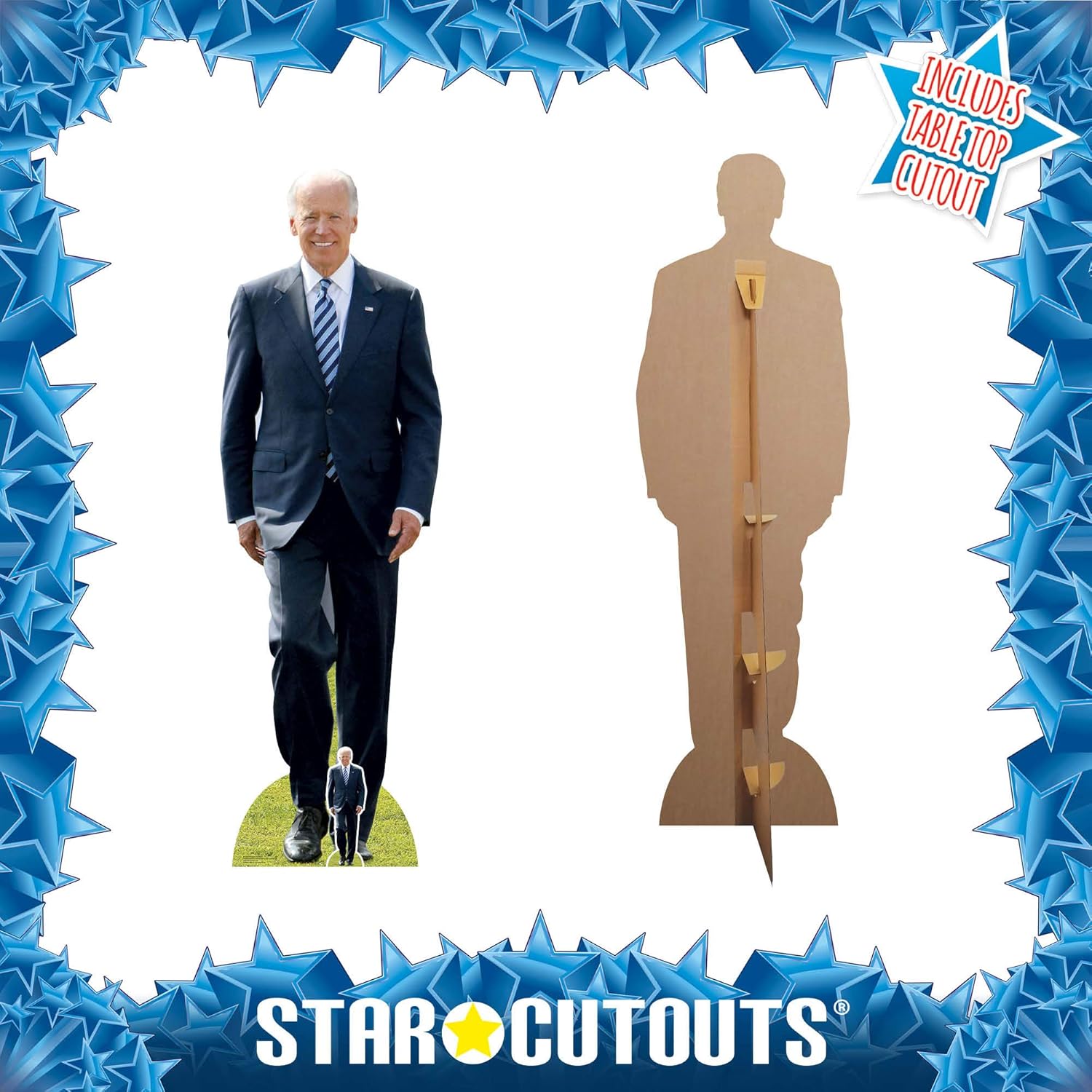 STAR CUTOUTS SC2260 USA President Joe Biden Lifesize Cardboard Standee with Free Mini Cutout Amazing Decoration for The Home Office - Image 4