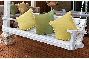 WOODPATTERNEXPERT Porch Swing How-to Book; Paper Pattern Plan to DIY and Easily Build 5' Long x 16" Deep Hanging Porch Swing