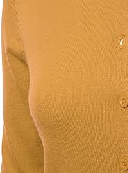 FLORIA Women's Button Down Crew Neck Long Sleeve