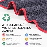 Airlab 6X Waffle Pattern Glass Cloths 30x30cm 400GSM Microfiber view 2