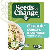 SEEDS OF CHANGE Organic Quinoa &amp; Brown Rice with Sea Salt, Organic Food, 8.5 oz Pouch
