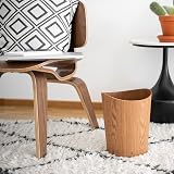 Kazai Real Wood 9L Waste Paper Bin Börje Ash Office Home view 7