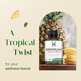 H&C Bromelain 500 mg Veg Capsules 180 Pineapple Extract GDU 2400 view 4