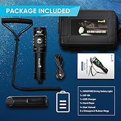 WINDFIRE Dive Light Scuba Diving Flashlight, Super