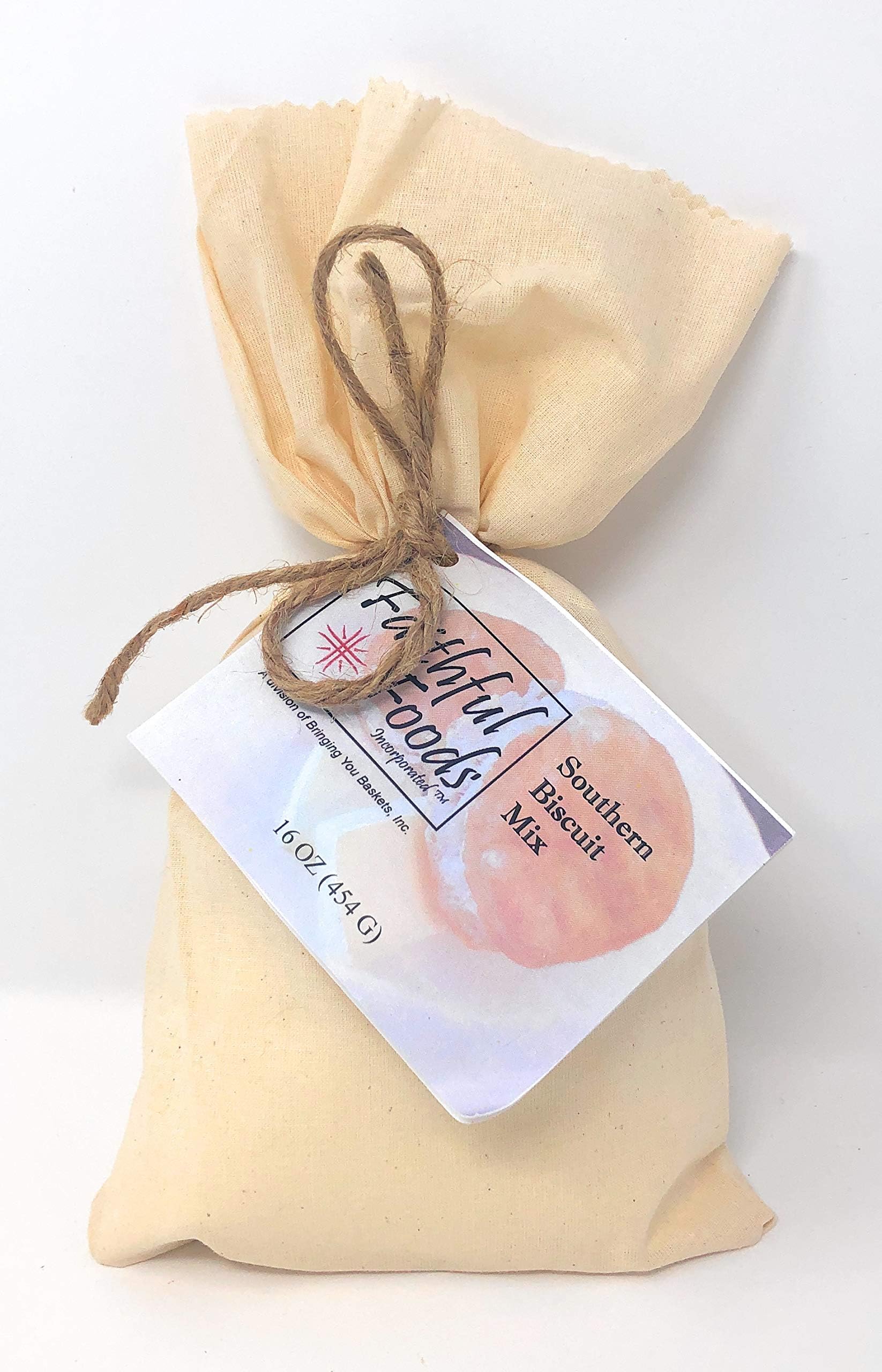 Faithful Foods Southern Biscuit Mix - Cloth Gift Bag - 16 Ounces