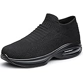 DOUSSPRT Womens Walking Shoes Sock Casual Ladies Fashion Sneakers Comfortable Slip On Air Cushion Platform