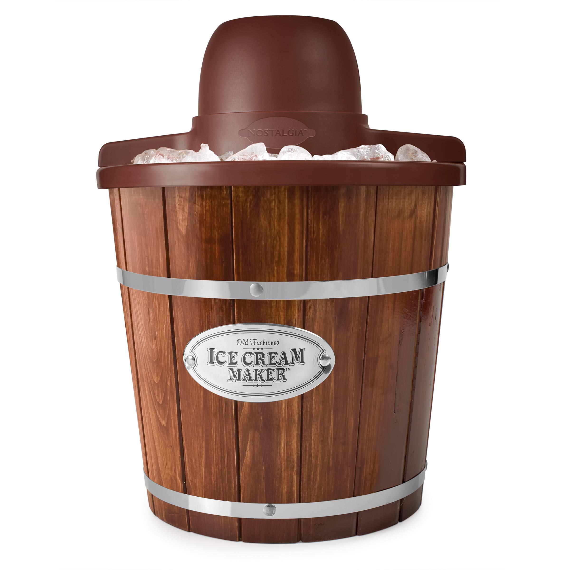 Mua Nostalgia ICMW4NHDB 4Quart Wood Bucket Ice Cream Maker trên Amazon