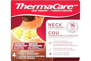 ThermaCare Heat Wraps Neck & Shoulder, 16 Hour Pain Relief, 4 Count