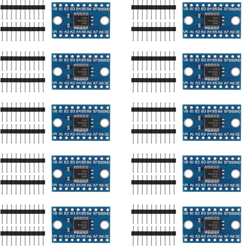 DORHEA TXS0108E 8 Channel Logic Level Converter Module 3.3V 5V Bi-Directional