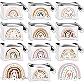 Sweetude 30 Pcs Valentines Christian Small Coin Purse for Women Bulk Valentines Day Church Gift Inspirational Rainbow Bible Verse Religious Coin Purse Mini Pouches Wallet Bag with Zipper for Travel