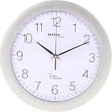Technoline Orologio Da Parete WT 8910: Radiocontrollato, Telaio In Metallo Argento, Quadrante 30 Cm, Ora Legale Automatica
