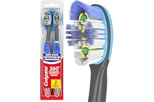 Colgate Total Advanced 360 Floss Tip Sonic Battery Powered Toothbrush, 2 Pack