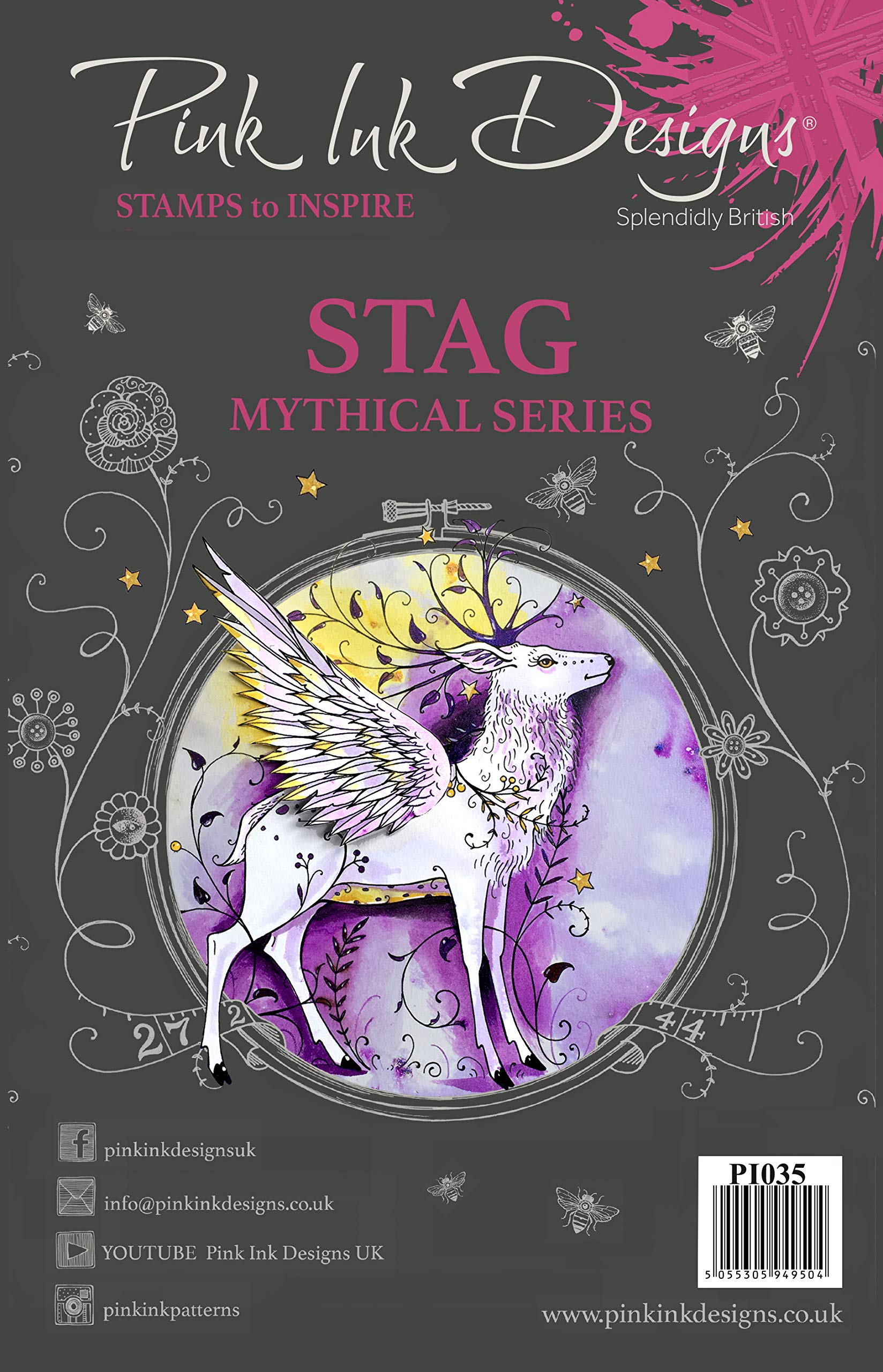 Pink Ink Designs Clear Stamp-Stag, A5