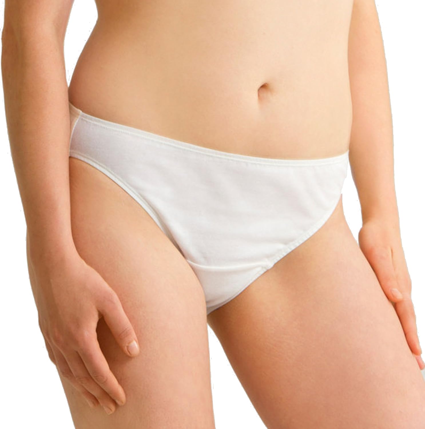 Cottonique Women's SpandexFree LowRise Contoured Brief Made from 100