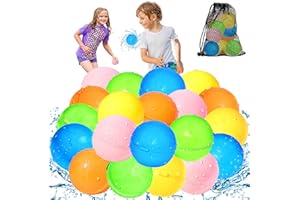 KOKODI Reusable Water Balloons Self Sealing, Magnetic Water Balloons for Kids Adults, Reusable Water Bomb Splash Balls, Summe