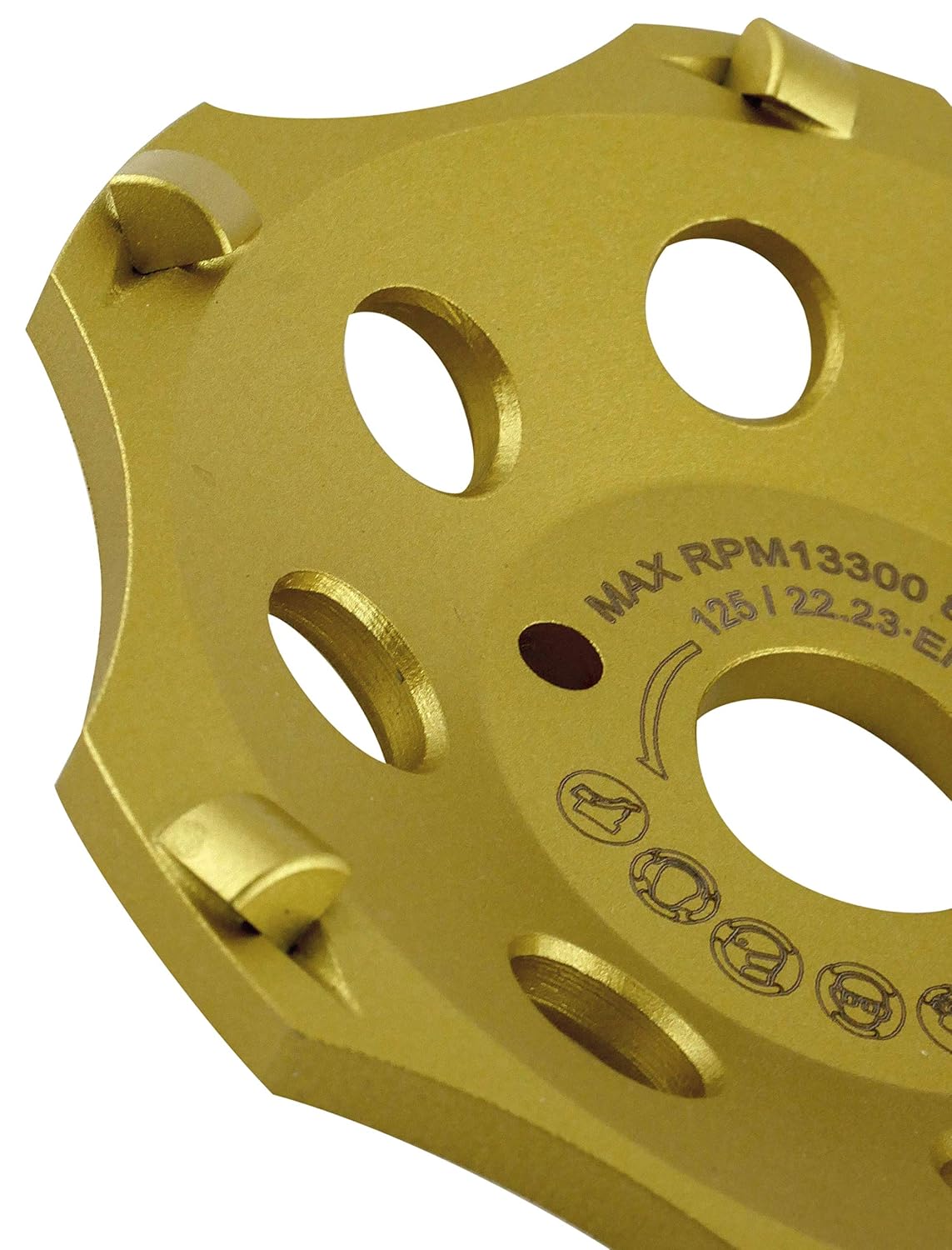 PRODIAMANT PKD Diamond Cup Wheel 125 mm x 22.2 mm 6 Segments Diamond Cup Wheel 125 mm Fits Angle Grinder, 125mm - Image 3