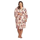 PinkBlush Maternity Floral Plus Size Dressing Robe