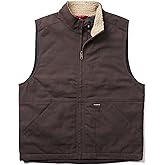 Wolverine mens Jaxon Sherpa Collar Canvas Vest