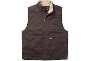 Wolverine Mens Jaxon Sherpa Collar Canvas VestVest