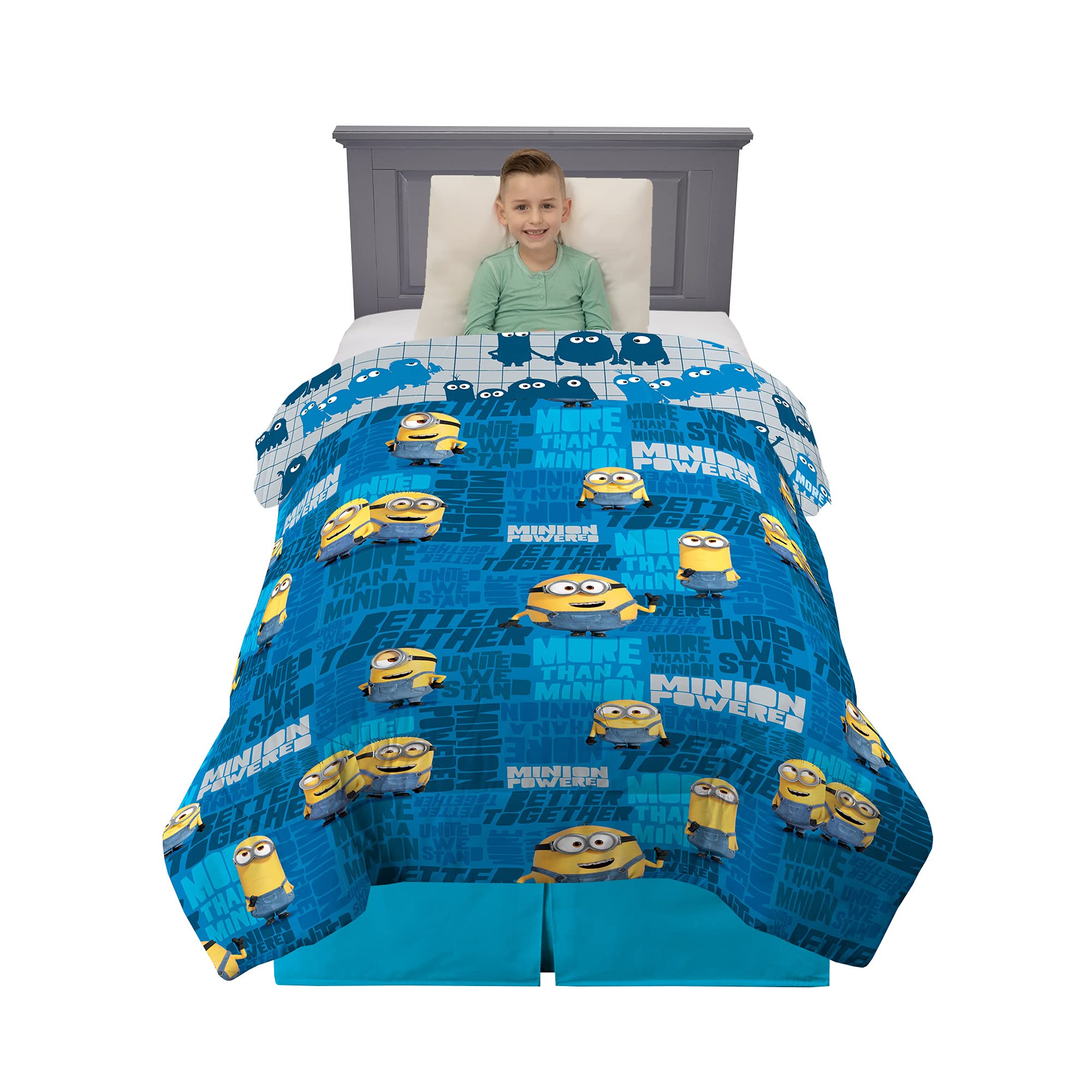 Minions: The Rise Of Gru, Kids Bedding Soft Microfiber Comforter, Twin, By Franco Image