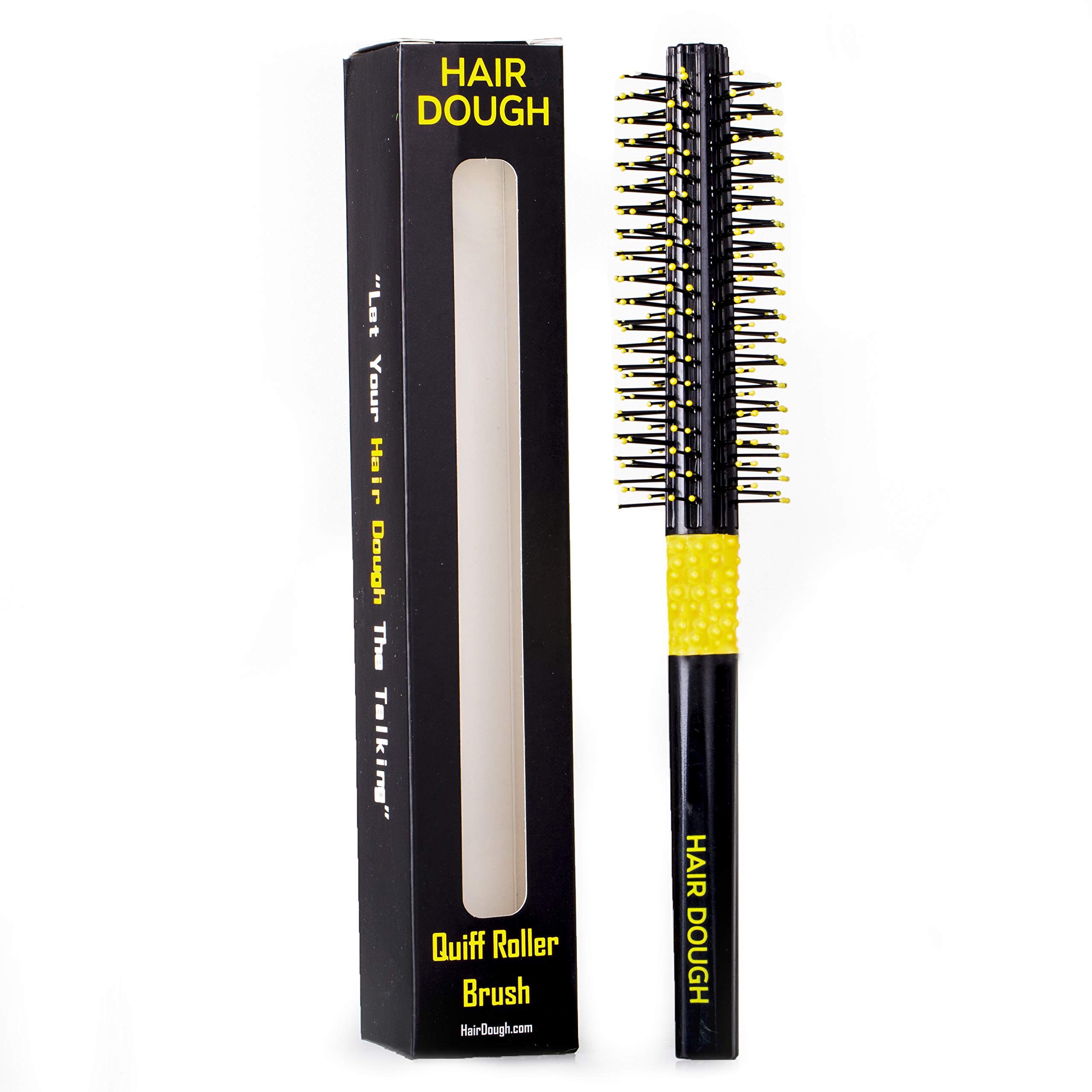 Quiff Roller Round Brush, Small is perfect to Style and Add Volume to any Short Hair, Roller Brush works great with Wax, Clay, Beard Balm, Pomade.