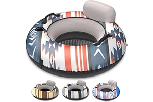 GoSports WOVN River Tubes with Premium Canvas Covers - Choose Your Style - Heavy Duty Floats for Rivers, Lakes, & Pools