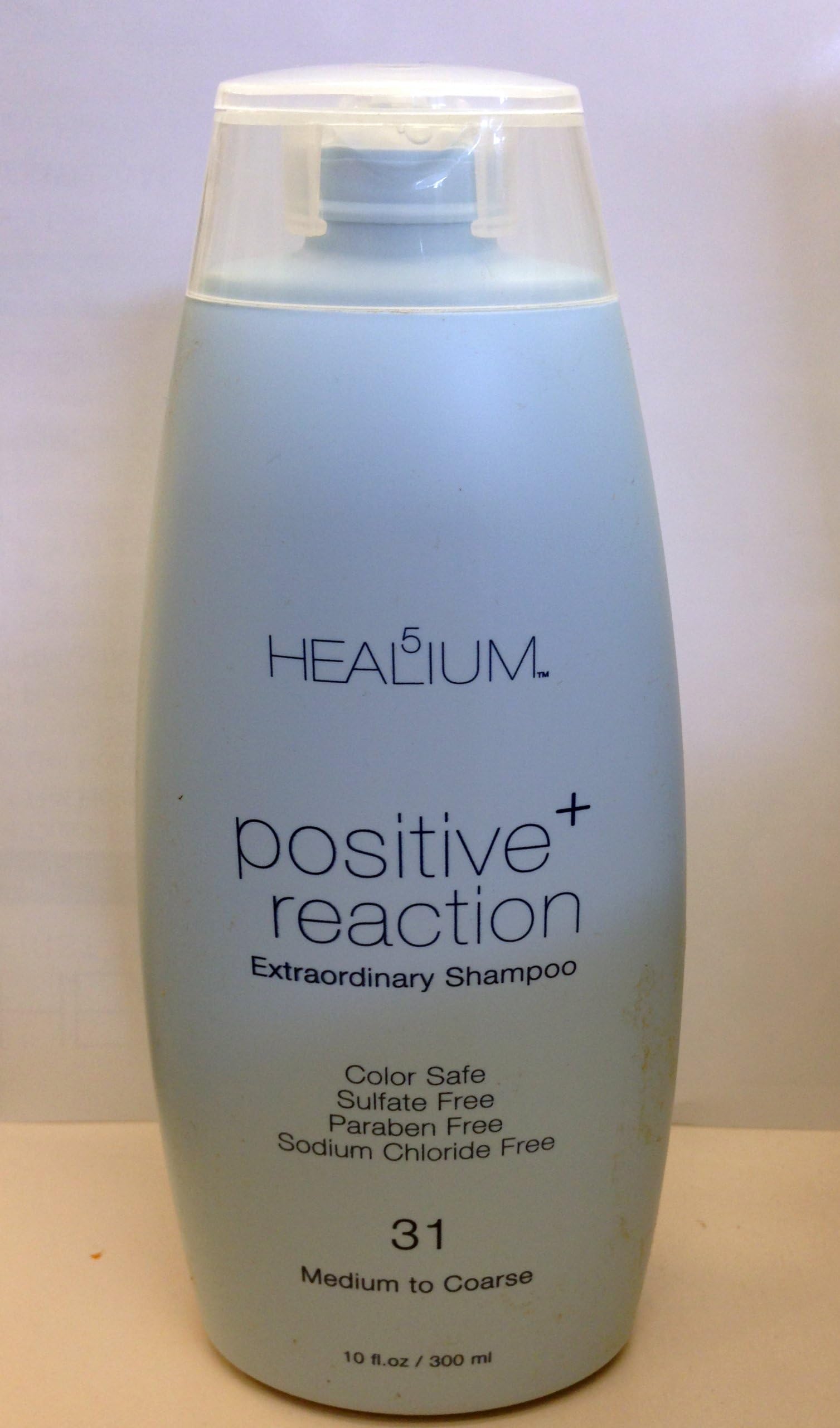 Healium Positive Reaction Extraordinary Shampoo 31 – Clarifying, Color-Safe, Sulfate-Free Daily Cream Cleanser for Medium or Coarse Hair – Weightless UV Protection Shampoo (10oz)