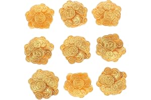 SUPVOX 10pcs Miniature Resin Coin Pile for Dollhouse Miniature Year Decor Realistic Play Props Creative