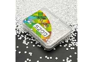 CARSILERS Diamond Painting Beads 5200,Diamonds Painting Accessories Replacement for Missing Drills,Diamond Beads Replacement Drills Gems Stones,Square,About 3500pcs