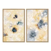 SIGNWIN 2 Piece Framed Canvas Wall Art Minimalism Abstract Style Canvas Prints Home Artwork Decoration for Living Room,Bedroom - 16