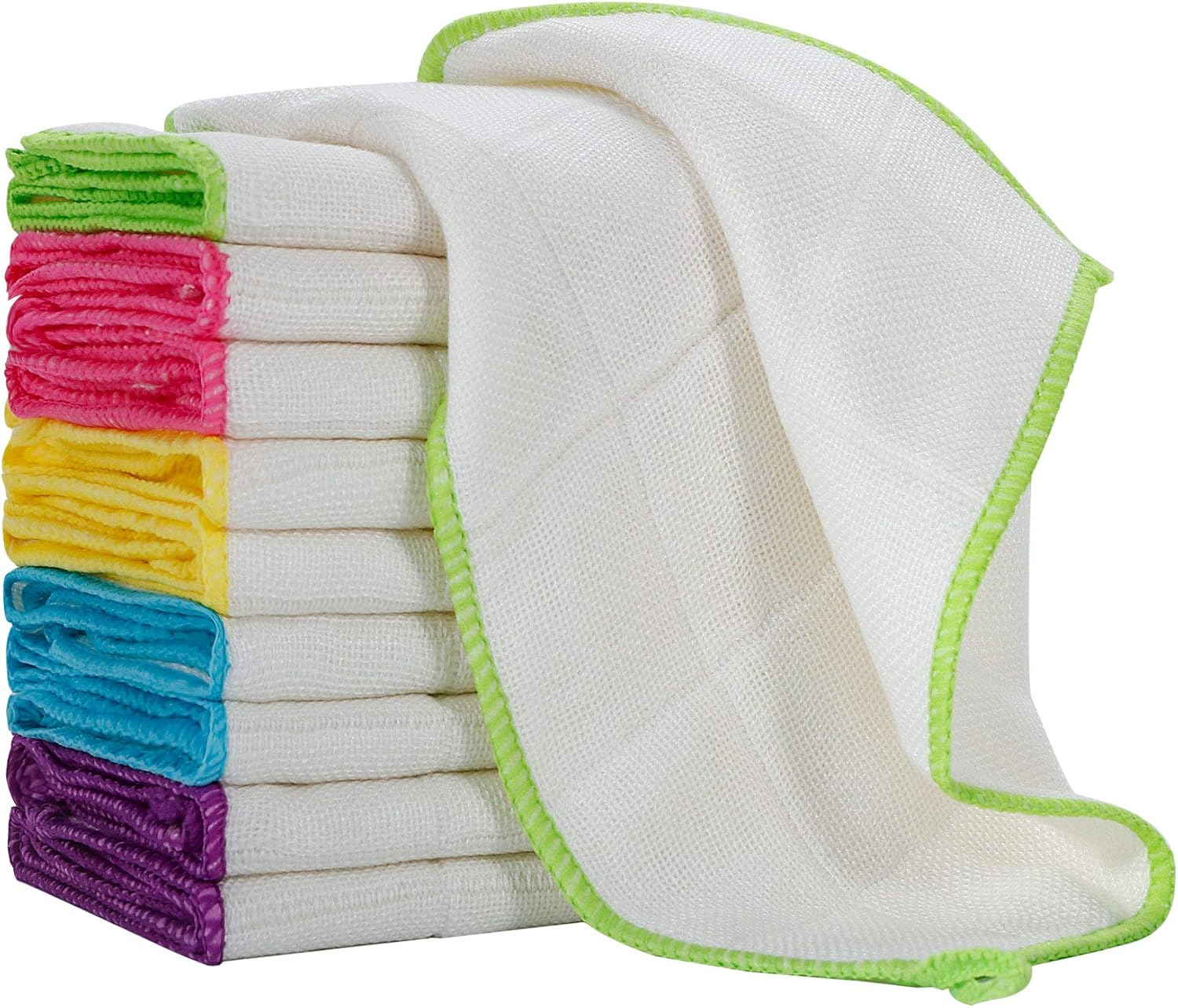EliteBond Bamboo Dish Cloths Towels Kitchen Cloths for Cleaning