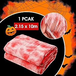 Boao Halloween Cheese cloth 85 x 394 Inch Bloody