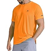 DFSOFT Men's Short Sleeve Workout Shirts Quick Dry Lightweight T-Shirts Gym Running Athletic Tshirt for Summer