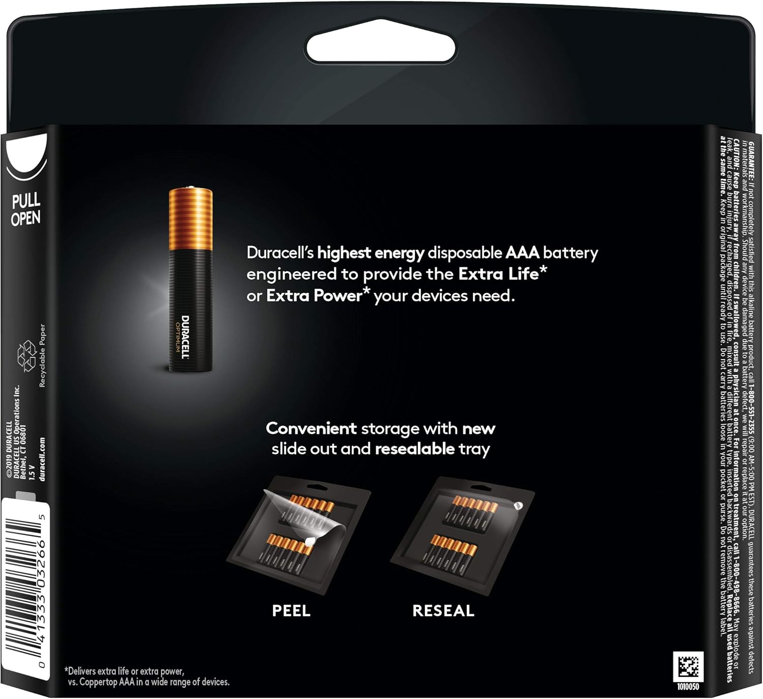 Duracell Optimum AAA Batteries | 12 Count Pack | Lasting Power Triple A Battery | Alkaline AAA Battery Ideal For Household And Office Devices | Resealable Package For Storage: Health & Personal Care